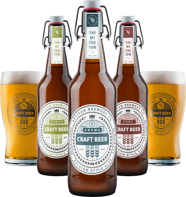 Beer Bottles and Glasses